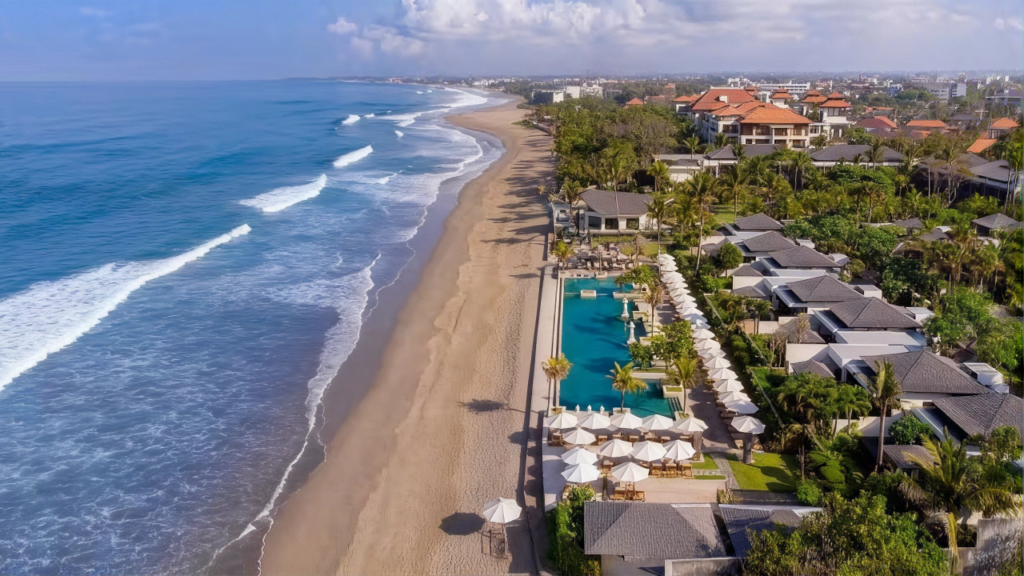 Aerial view of the coastal area between Umalas and Canggu Bali