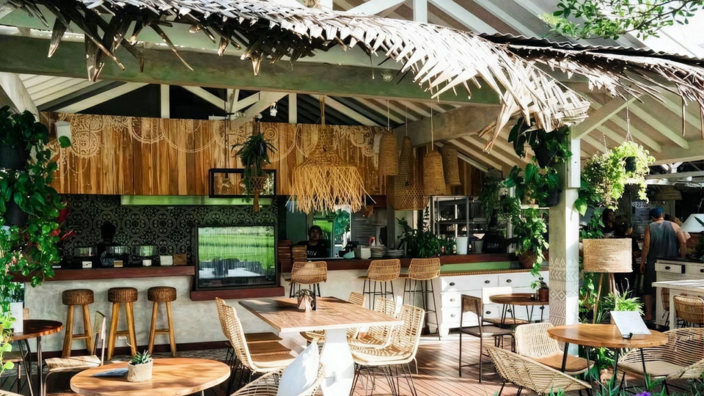 Tropical outdoor cafe in Umalas Bali: Nook Bali