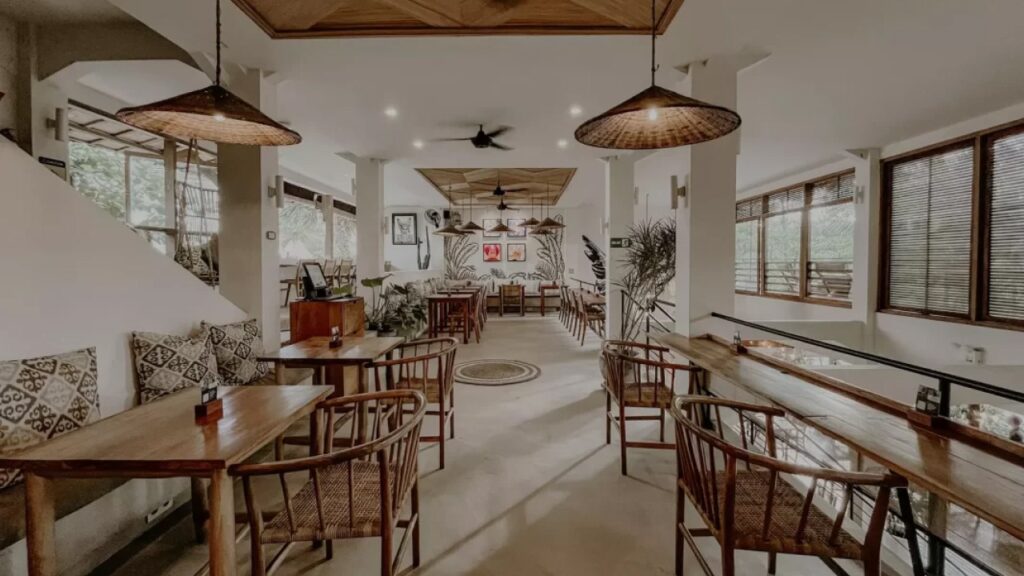 Zin Cafe & Cowork open workspace in Canggu